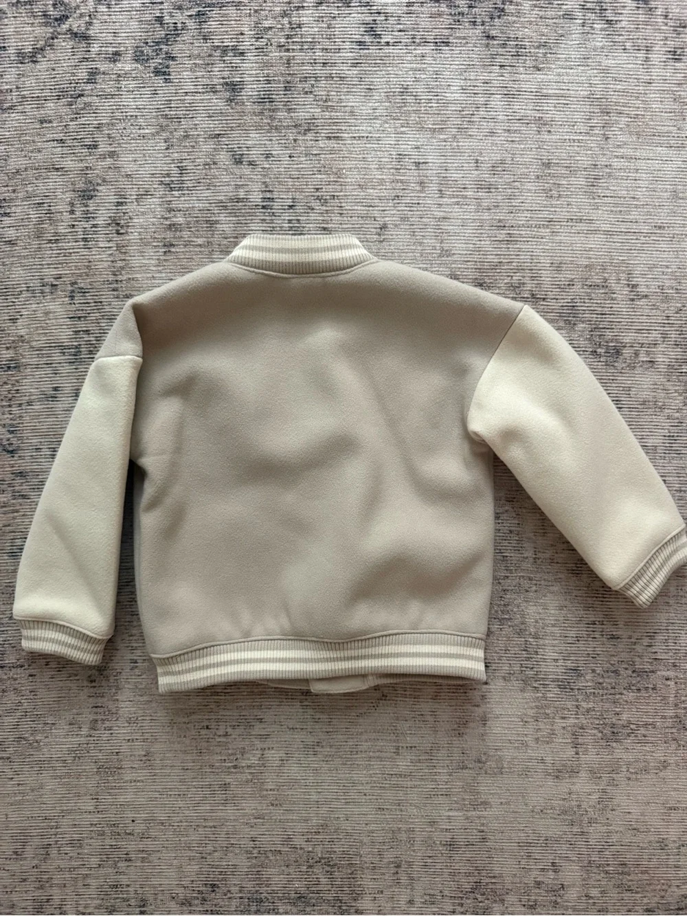 H&M Beige/Tan Toddler Varsity Bomber Jacket